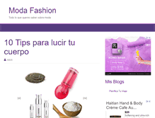 Tablet Screenshot of modafashionblog.com